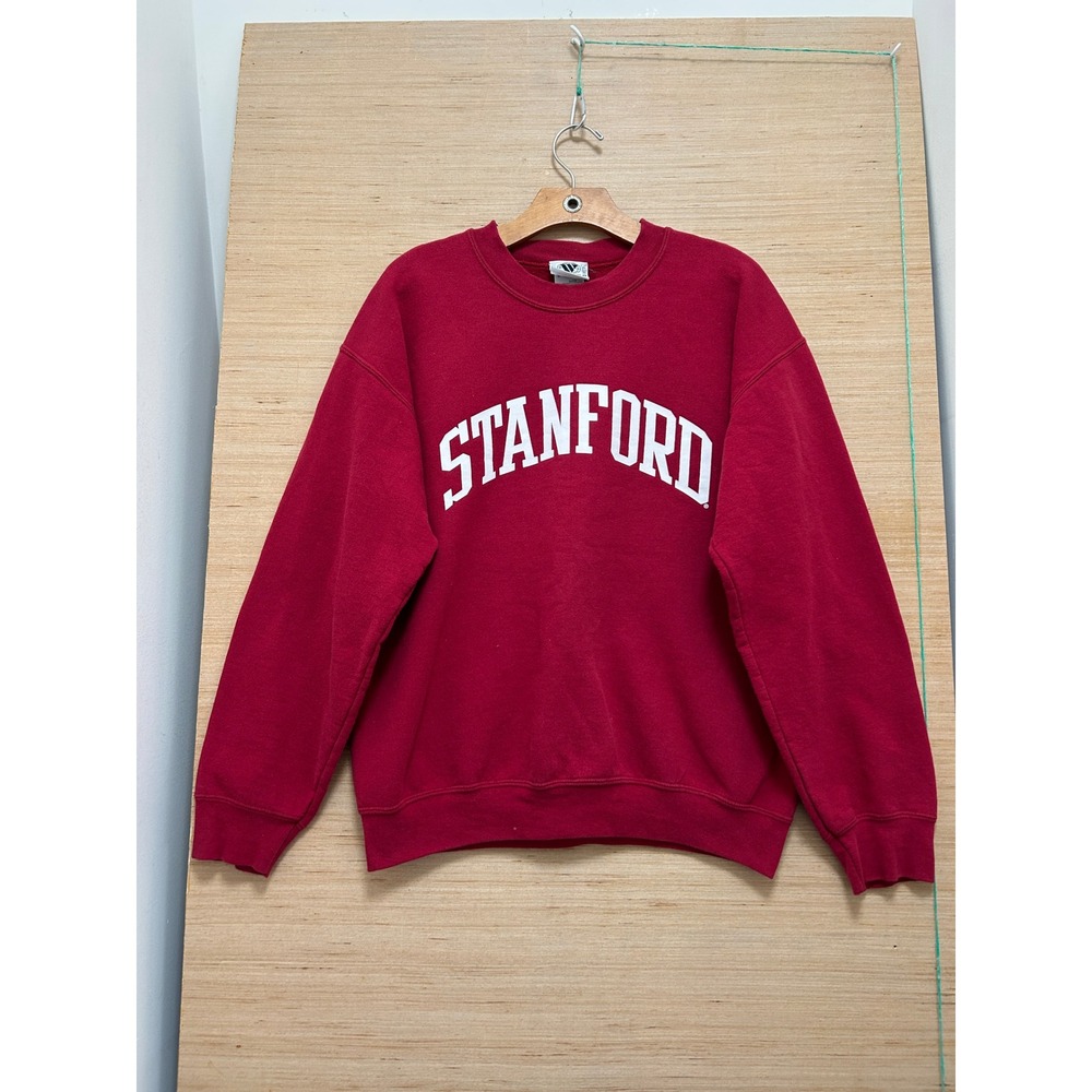 WideWorld Sportswear Stanford University Crewneck Sweatshirt Red Mens Medium‎